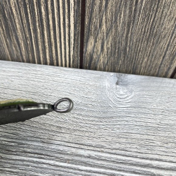 Vintage Silver Tone Green Carved Victorian Cameo Pendant 2.3" - Picture 8 of 16